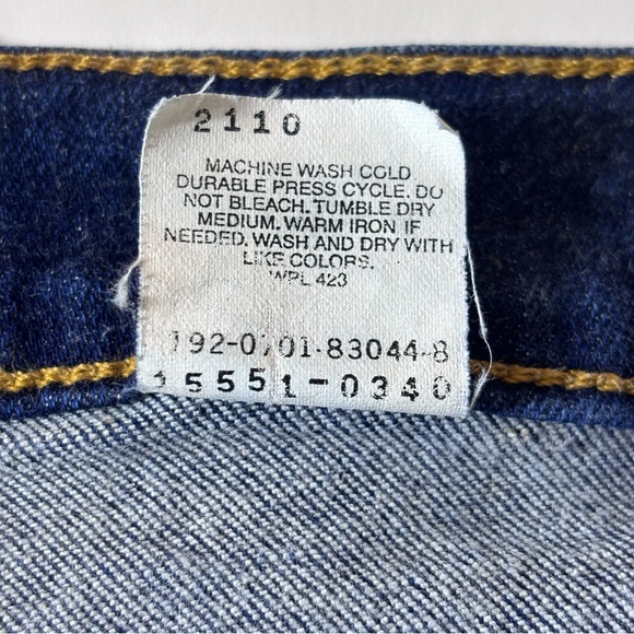 Vintage Women's Levi's 550 Jeans Relaxed Fit Tapered Leg Mom Jeans Size 14Mis L - Picture 9 of 13